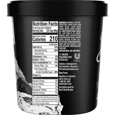 Breyers Frozen Dairy Dessert Double Cookie Crumble