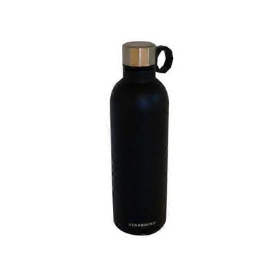 Starbucks 20 Ounce Black Stainless Steel Water Bottle