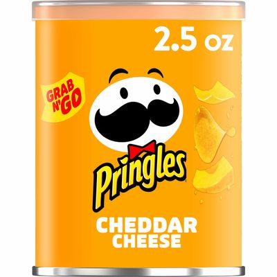 Pringles Potato Crisps Chips, Lunch Snacks, Office and Kids Snacks, Cheddar Cheese