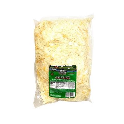 First Street Pizza Blend Feather Shredded Low-moisture Part-skim Mozzarella, Provolone & Mild Cheddar Cheese