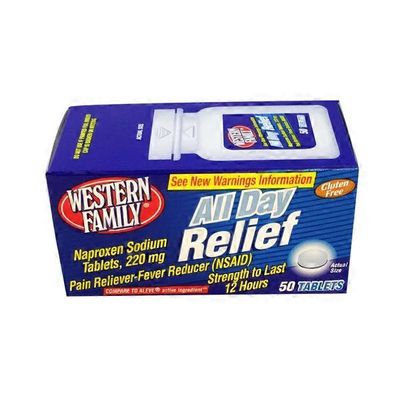 Western Family All Day Relief Naproxen Sodium Tablets