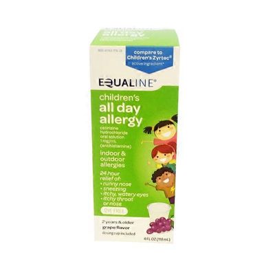 Equaline Children's All Day Allergy 24 Hr Relief Grape Flavor
