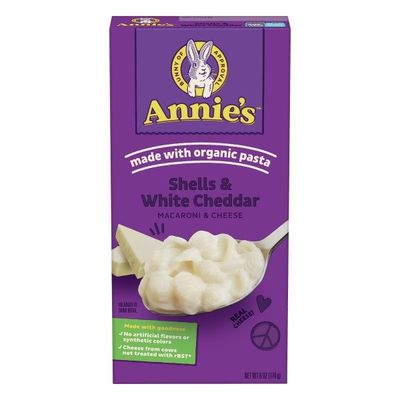 Annie's Macaroni & Cheese, Shells & White Cheddar