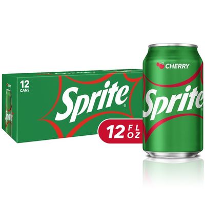 Sprite Lemon Lime Cherry Soda Soft Drinks