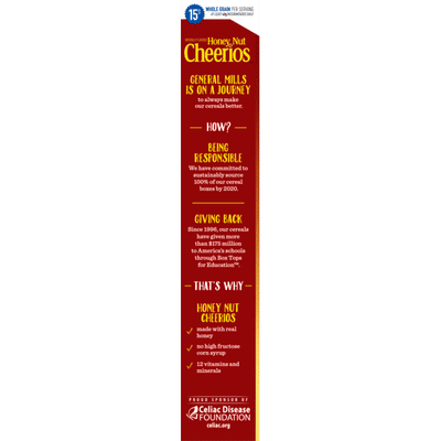 Cheerios Honey Nut Gluten Free Cereal