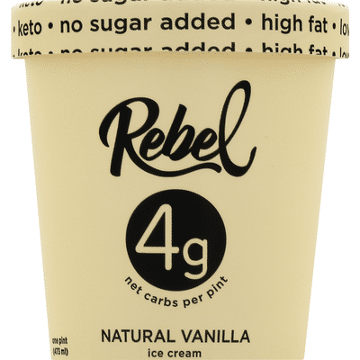 Rebel Ice Cream, Natural Vanilla