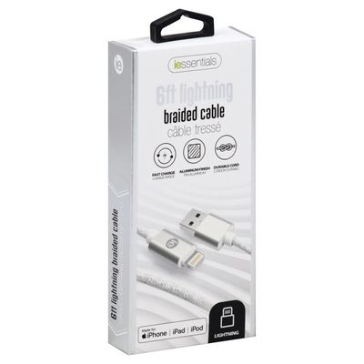 I Essentials Cable, Braided, 6 Feet Lightning