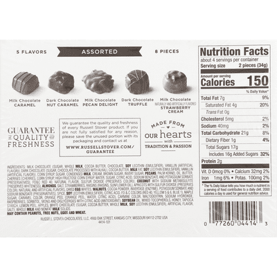 Russell Stover Milk & Dark Chocolates, Assorted