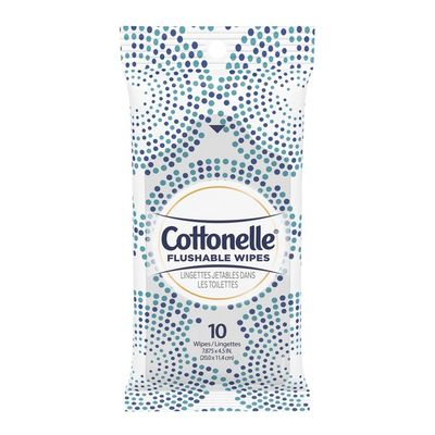 Cottonelle Flushable Wet Wipes Individually Wrapped Pack