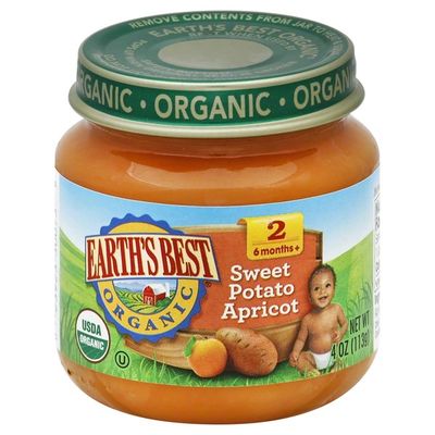 Earth's Best Stage 2 Sweet Potato Apricot Organic Baby Food
