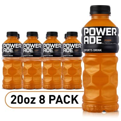 Powerade Orange, Ion4 Electrolyte Enhanced Fruit Flavored Sports Drink W/ Vitamins B3, B6, And B12, Replenish Sodium, Calcium, Potassium, Magnesium