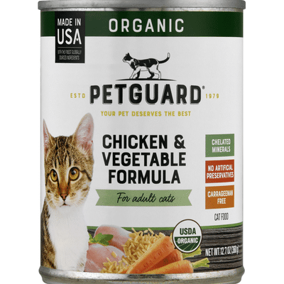 PetGuard Cat Food, Organic, Chicken & Vegetable Formula, for Adult Cats