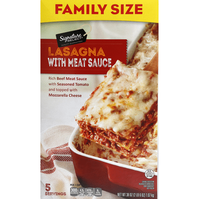 Signature Kitchens Lasagna, with Meat Sauce, Family Size