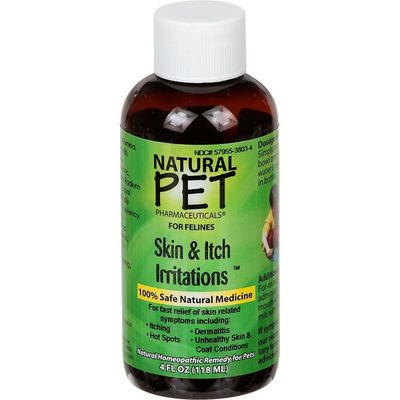 Natural Pet Pharmaceuticals Skin & Itch Irritations Relief Homeopathic Remedy for Felines
