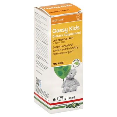 Erba Vita Gassy Kids, Children's Syrup