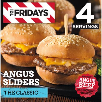 Tgif The Classic Angus Cheeseburger Sliders Frozen Snacks