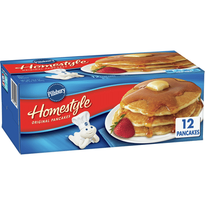 Pillsbury Homestyle Original Pancakes Frozen Breakfast, 12 Count