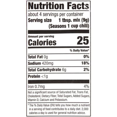McCormick® White Chicken Chili Seasoning Mix