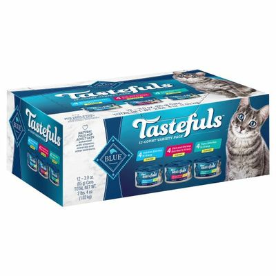 Blue Food for Cats, Assorted, Flaked, Adult, Variety Pack