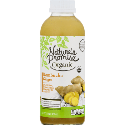 Nature's Promise Kombucha, Organic, Ginger