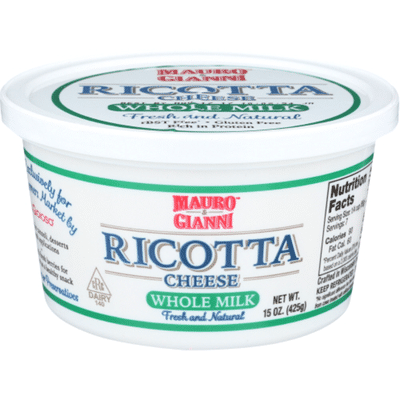 Mauro & Gianni Whole Milk Ricotta Cheese