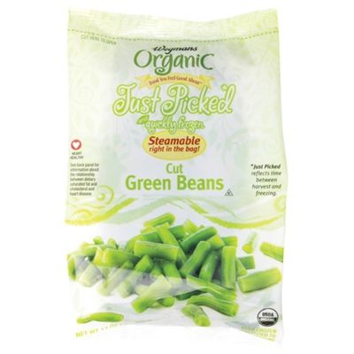 Wegmans Organic Food You Feel Good About Just Picked and Quickly Frozen Cut Green Beans