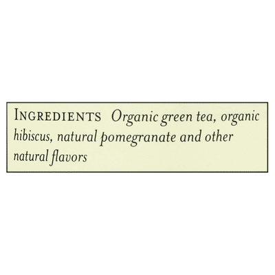 The Republic of Tea Green Tea, Pomegranate Green, Bags
