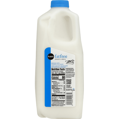 Publix Milk, Fat Free (64 oz) - Instacart