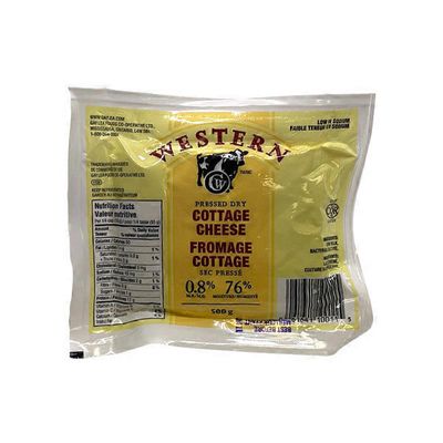 Western Creamery 0.8% Milk Fat No Salt Pressed Dry Cottage Cheese