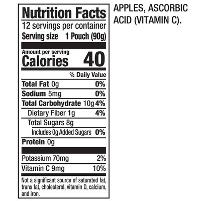 Mott's Unsweetened Applesauce Pouches, Apple