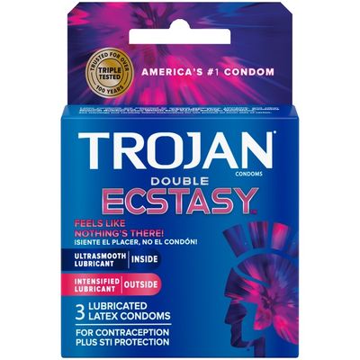 Trojan Double Ecstasy Condoms 3ct 3 1n Delivery Or Pickup Near Me Instacart