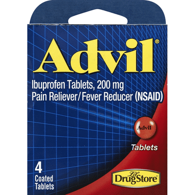 Lil Drug Store Ibuprofen, Advil, 200 mg, Coated Tablets