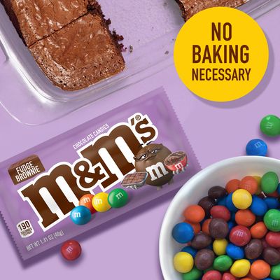 M&M's Fudge Brownie Singles Size Chocolate Candy