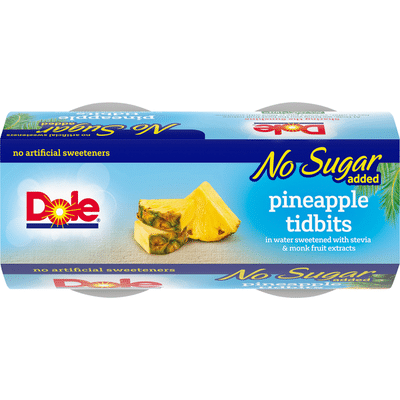 Dole Pineapple, Tidbits, No Sugar Added