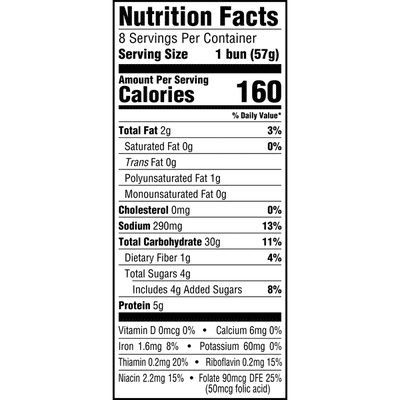 Brownberry/Arnold/Oroweat Potato Hot Dog Roll