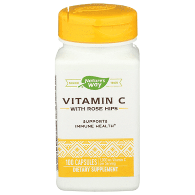 Nature's Way Vitamin C-500, with Rose Hips, Capsules