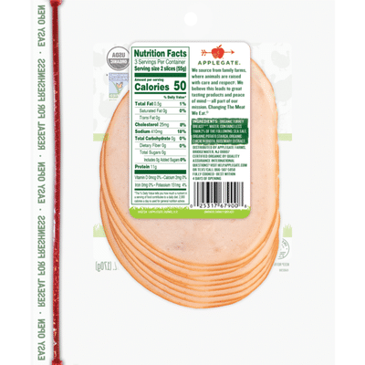 Applegate Organic Smoked Turkey Breast