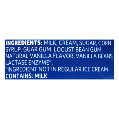 Lactaid Vanilla Ice Cream