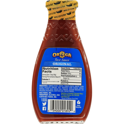 Ortega Taco Sauce, Original, Medium