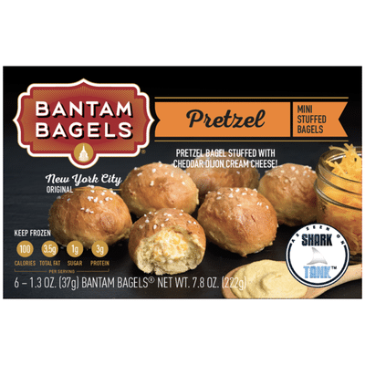Bantam Bagels Mini Stuffed Bagels, Pretzel