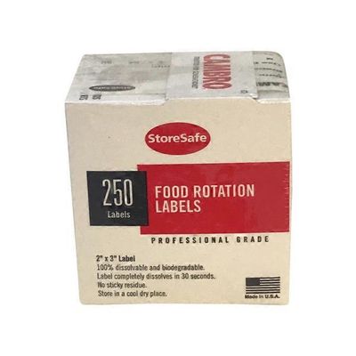 Store Safe 3" x 2" Printed Dissolvable Labels