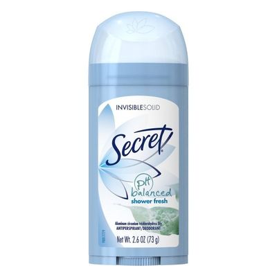 Secret Invisible Solid Antiperspirant And Deodorant, Shower Fresh