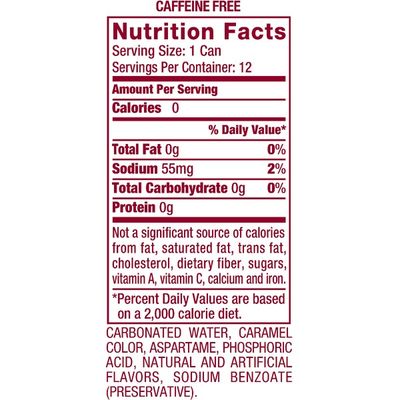 Caffeine Free Diet Dr Pepper Soda