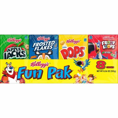 Kellogg's Fun Pak Breakfast Cereal, Variety Pack
