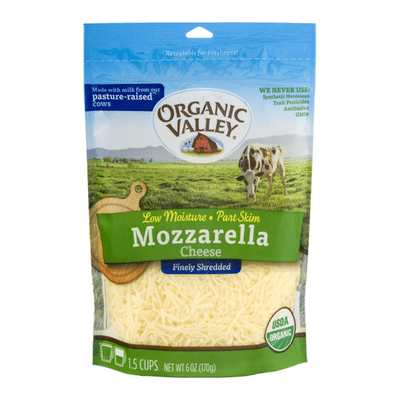 Organic Valley Organic Finely Shredded Mozzarella Cheese