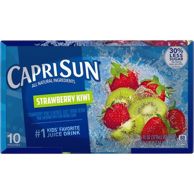 Capri Sun Fruit Punch, Strawberry Kiwi & Pacific Cooler Naturally Flavored Juice Drink Blend Variety Pack