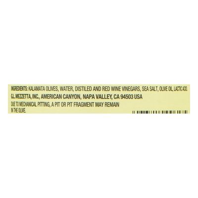 Mezzetta Olives, Kalamata, Greek, Pitted