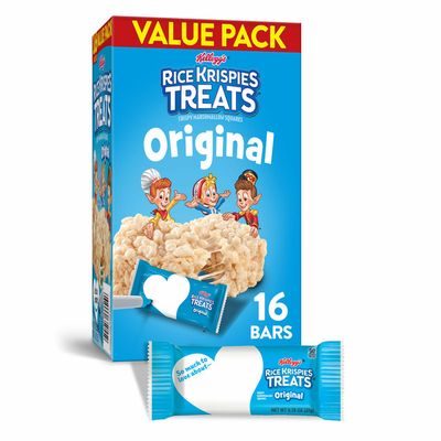 Kellogg's Rice Krispies Treats Marshmallow Snack Bars, Kids Snacks, School Lunch