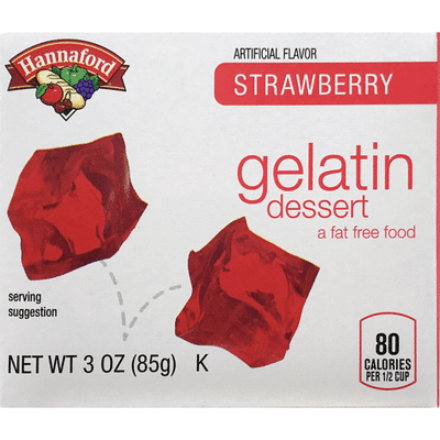 Hannaford Gelatin Dessert Strawberry