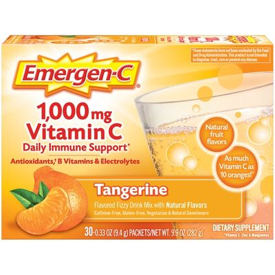 Emergen-C Vitamin C Fizzy Drink Mix Tangerine, Vitamin C Fizzy Drink Mix Tangerine